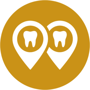 Ícone de dois pins de mapa — unidades em Ouro Fino e Inconfidentes