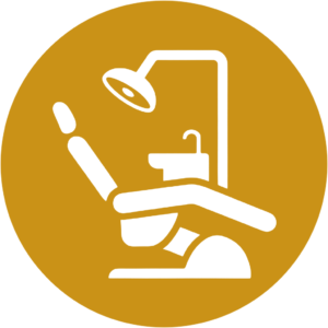 Ícone de cadeira odontológica — tecnologia moderna